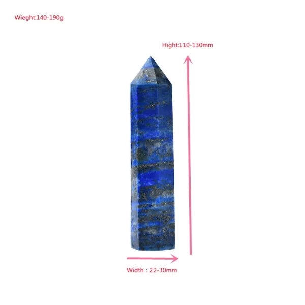 Natural Lapis Lazuli Crystal Wand - Image 2