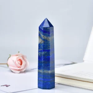 Lapis Lazuli Wand main image, enhance mental clarity, improve focus, and stimulate intellectual abilities