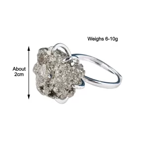 Raw Pyrite Ring measurement