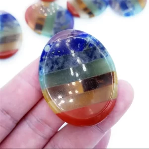 Chakra Balancing Stone, Stress Relief Crystal, Meditation Stone, Healing Crystals, Amethyst, Lapis Lazuli, Sodalite, Green Aventurine, Tiger Eye, Yellow Jade, Red Jasper, Spiritual Healing, Energy Healing, Anxiety Relief.