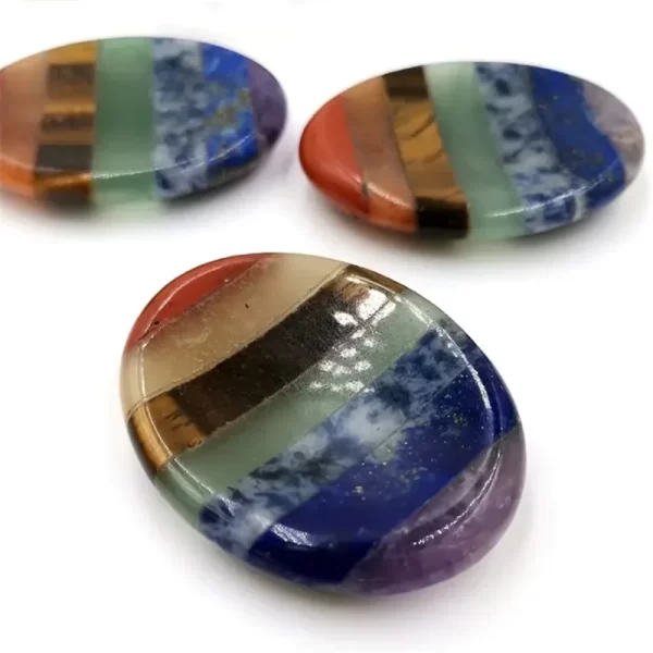 7 Chakra Thumb Worry Stone - Image 4