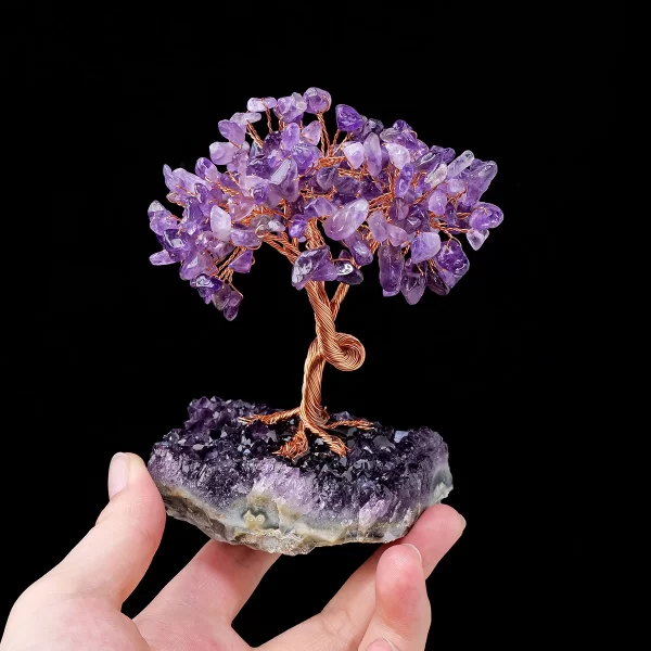 Feng Shui Amethyst Crystal Lucky Tree - Image 3