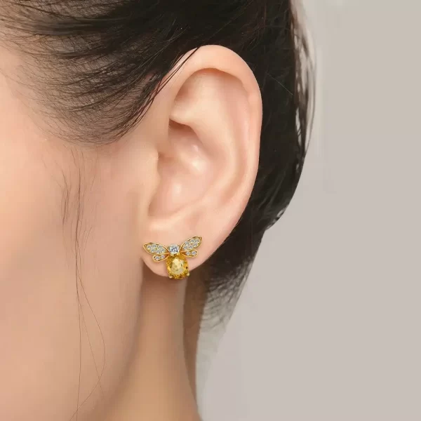 Natural Citrine earrings