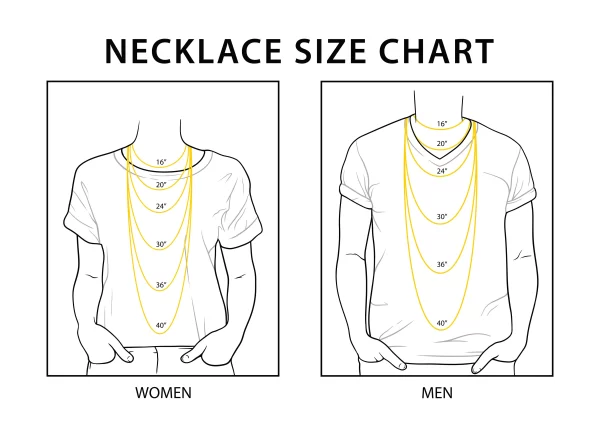 necklace size chart