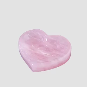 rose quartz heart bowl