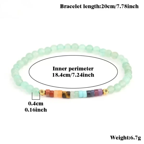 7 Chakra Bracelet 4MM - Image 2