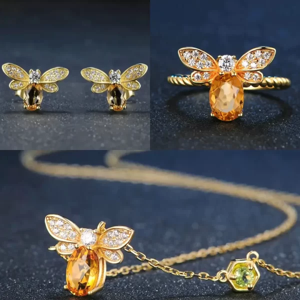 Citrine Crystal Jewelry collection